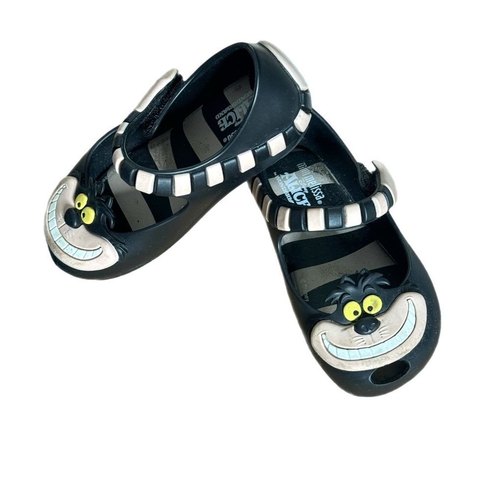 Disney Mini Melissa Cheshire Cat shoes Toddler Mary Janes Size 7